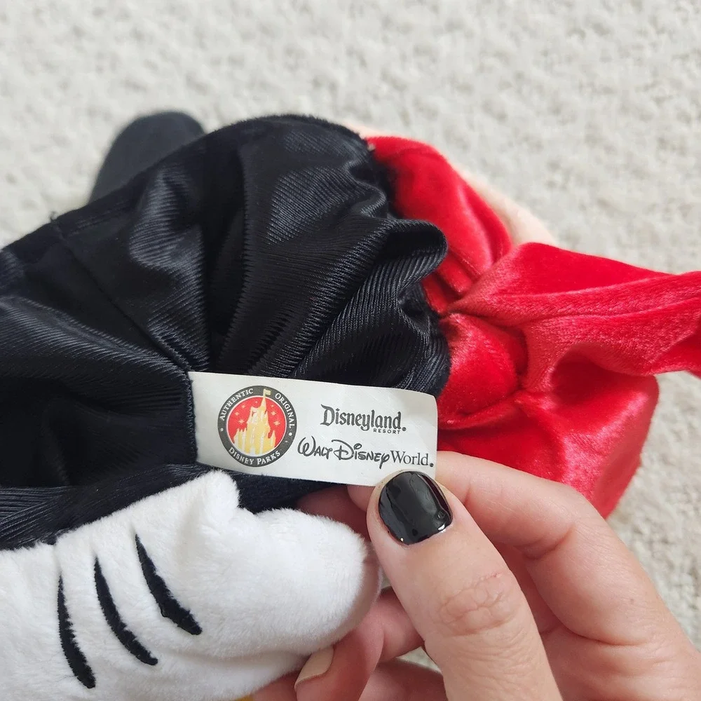 Disney Parks Authentic Mickey Mouse Christmas Stocking Plush Head Scarf 20